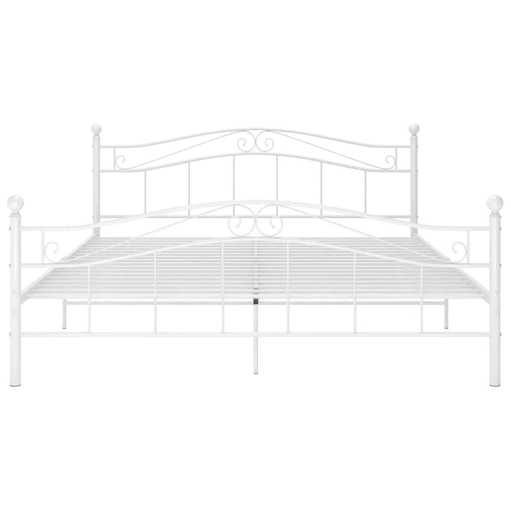 Giroletto-Struttura Letto Bianco in Metallo 180x200 cm 848773