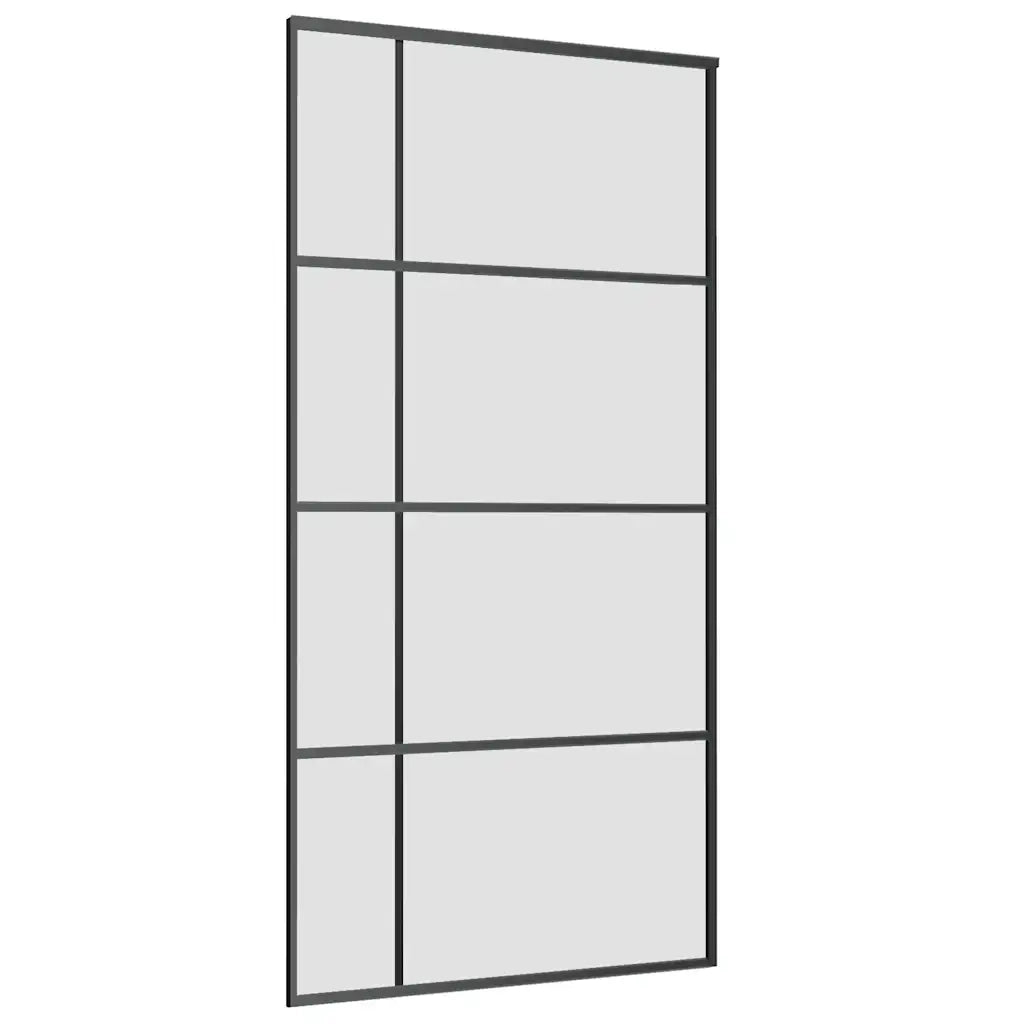 Porta Scorrevole con Ferramenta 102,5x205cm Vetro ESG Alluminio
