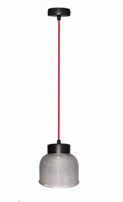Candellux Liverpool lampada a sospensione E27 vetro grigio