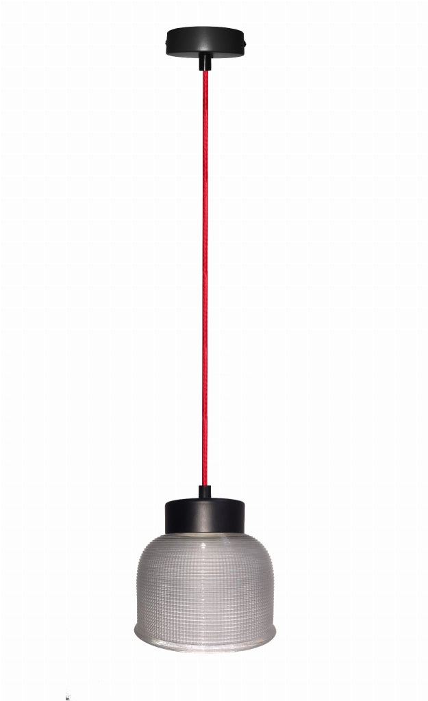 Candellux Liverpool lampada a sospensione E27 vetro grigio