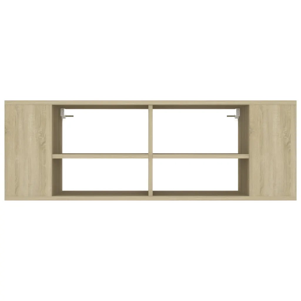 Mobile TV da Parete Rovere Sonoma 102x35x35cm Legno Multistrato 806241