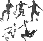 Sticker per muuro con tema calcio per camere da letto/camere da gioco/aule scolastiche, decorazione per camere dei ragazzi