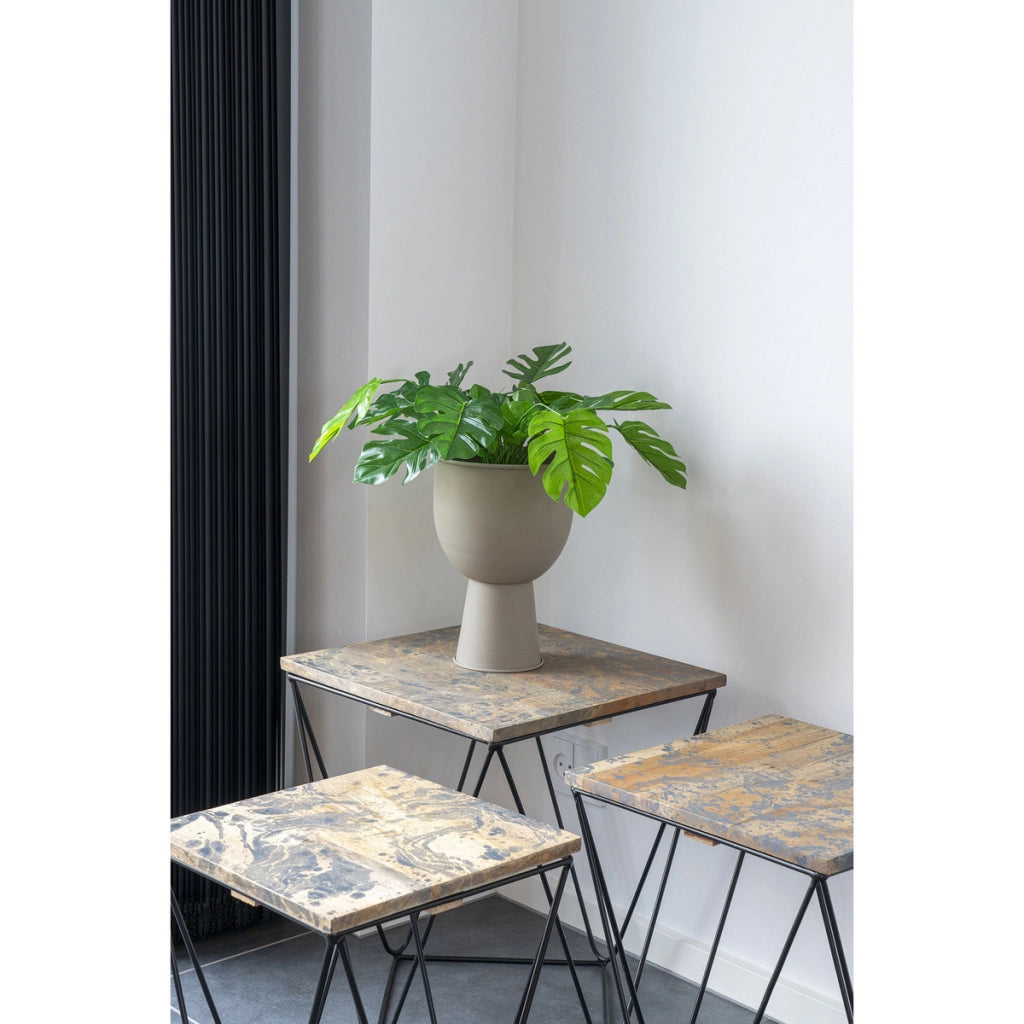 Pianta Artificiale Monstera, Verde, Polietilene, 40x40x45 cm