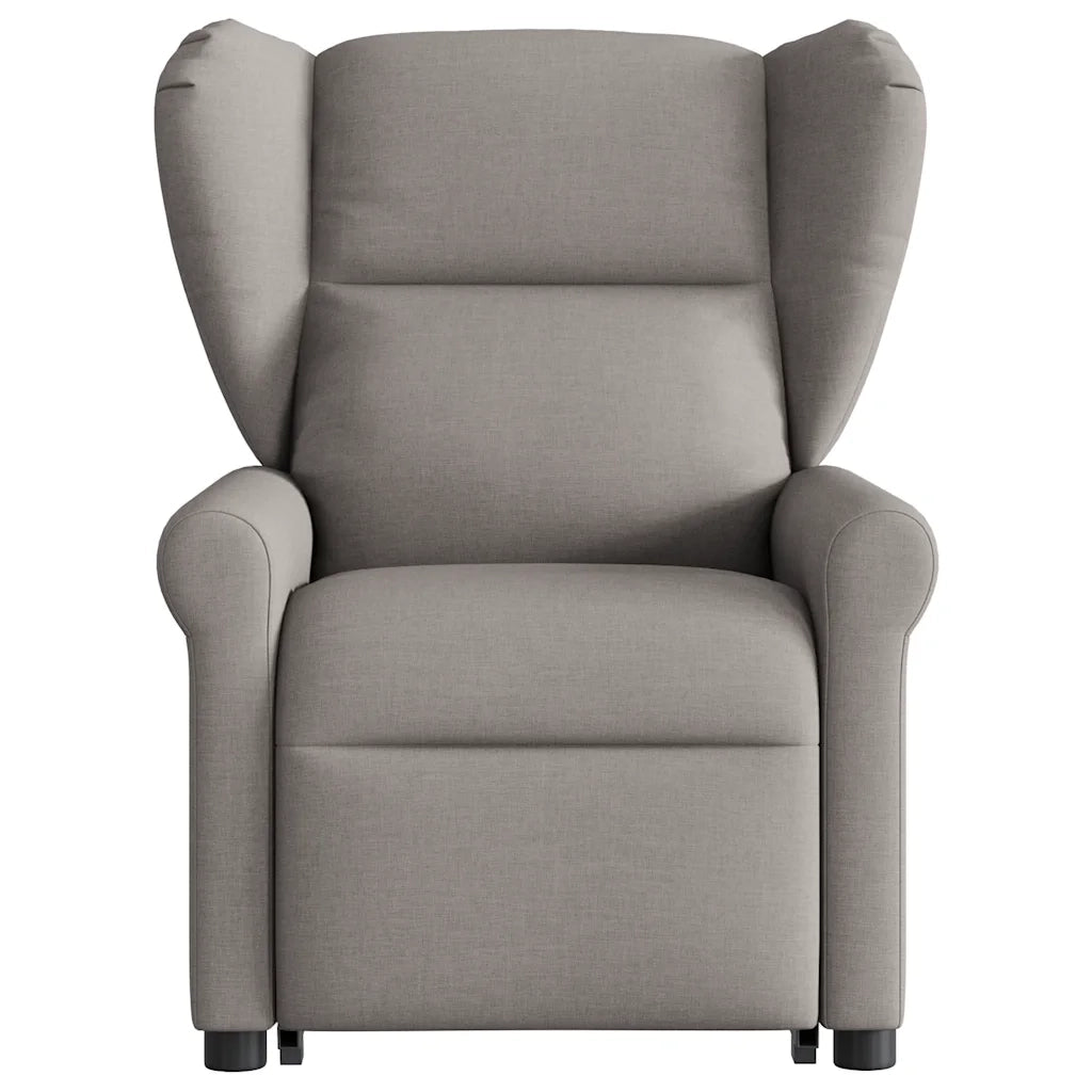 Poltrona Alzapersona Reclinabile Tortora in Tessuto 3303381