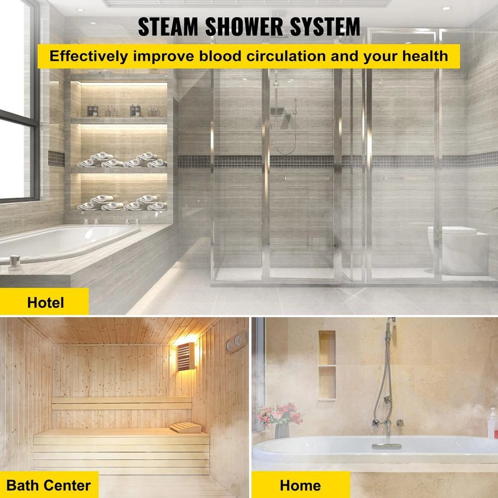 6 KW Steam Generator For Shower, Sauna, Bathroom, Home Spa