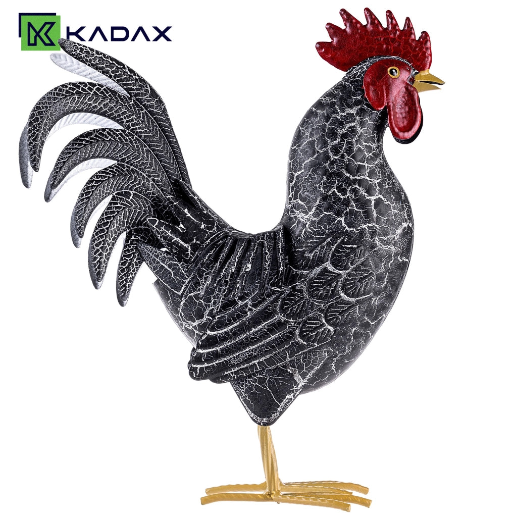 KADAX Stalowa figura ogrodowa kogut QX24339 K16046