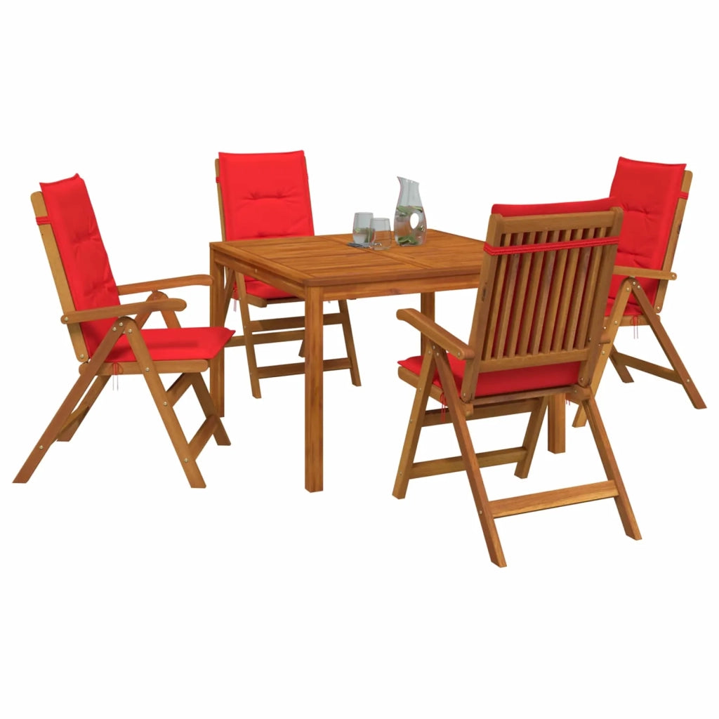 Set da pranzo da giardino 5 pezzi 5 pz Naturale 3434618