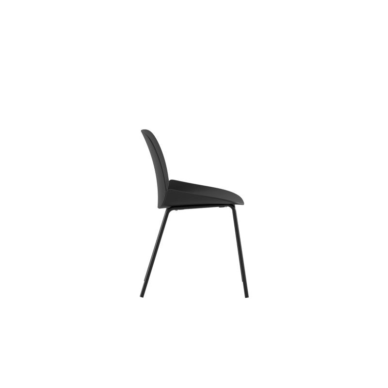 Sedia in polipropilene Gambe metallo verniciato Eva 46cm X 55cm H 79cm Stones