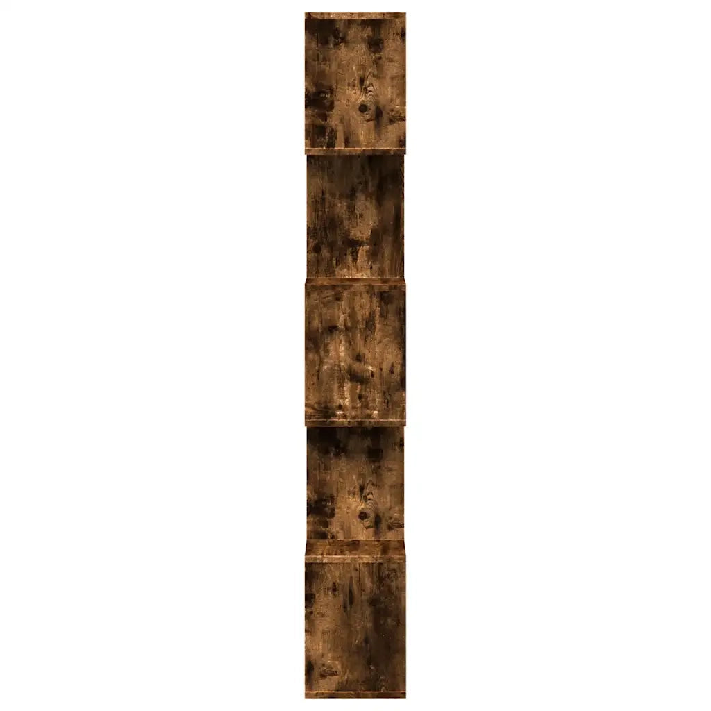 Libreria 5 Ripiani Rovere Fumo 70x24x161 cm in Truciolato 858097