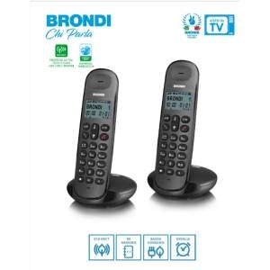Telefono cordless brondi lotus twins black - 10283050