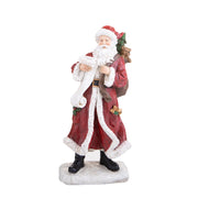 Babbo Natale con Pergamena Decorazione Natalizia in Resina 33 cm