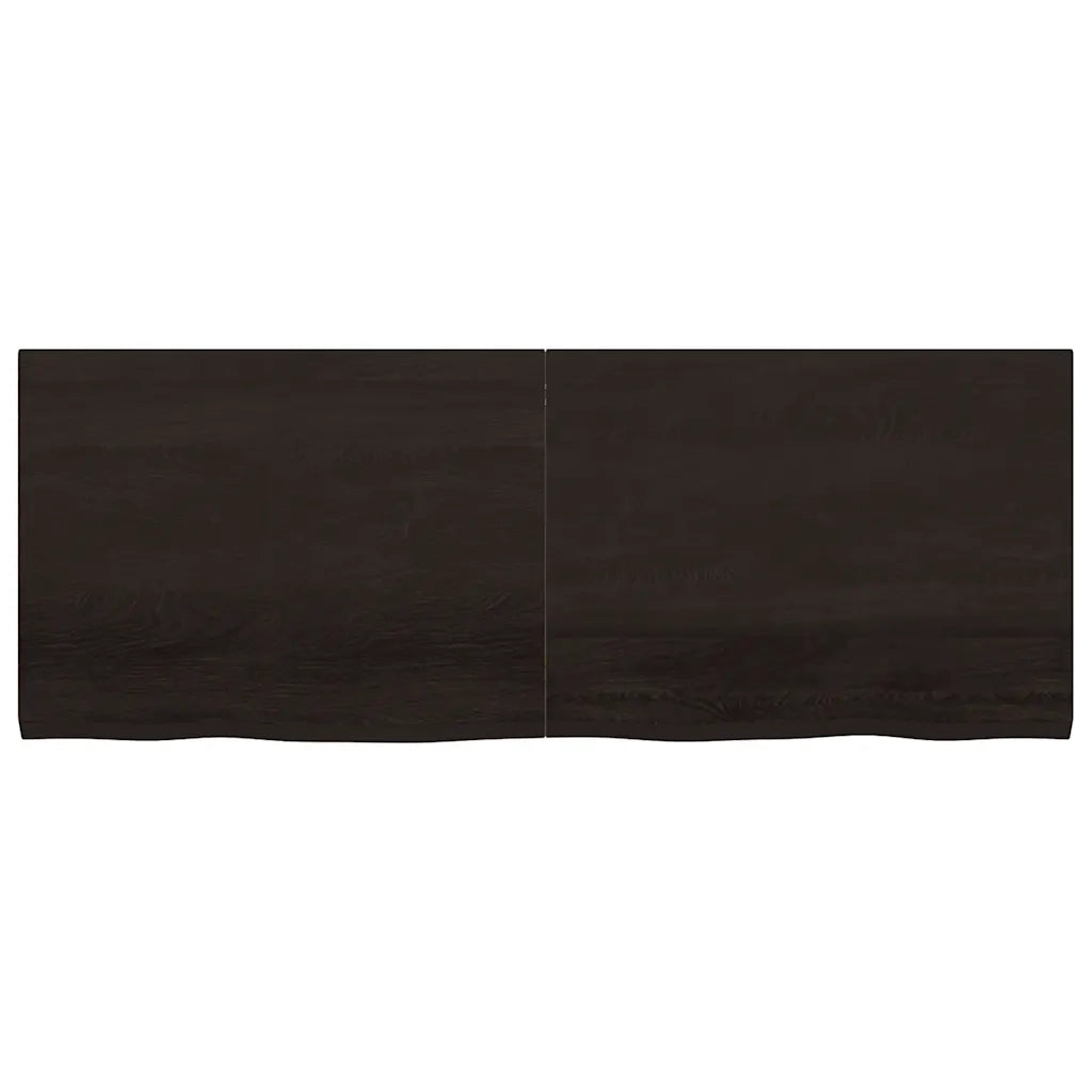 Mensola | Ripiano | Scaffale Marrone Scuro 160x60x(2-4) cm Massello Rovere Trattato