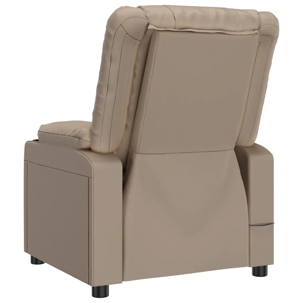 Poltrona Reclinabile Cappuccino in Similpelle 348048
