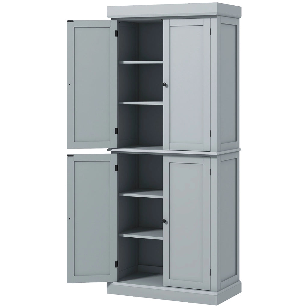 Armadio Cucina Moderno ¨C Zephmum ¨C 76x40,5x184cm Grigio