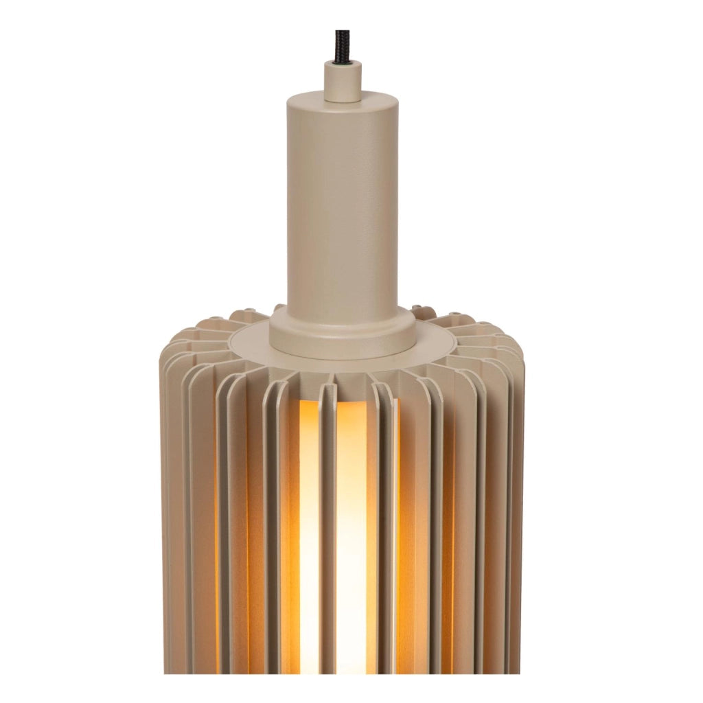 Lampada sospesa LAMBRES 5xE27 taupe Lucide
