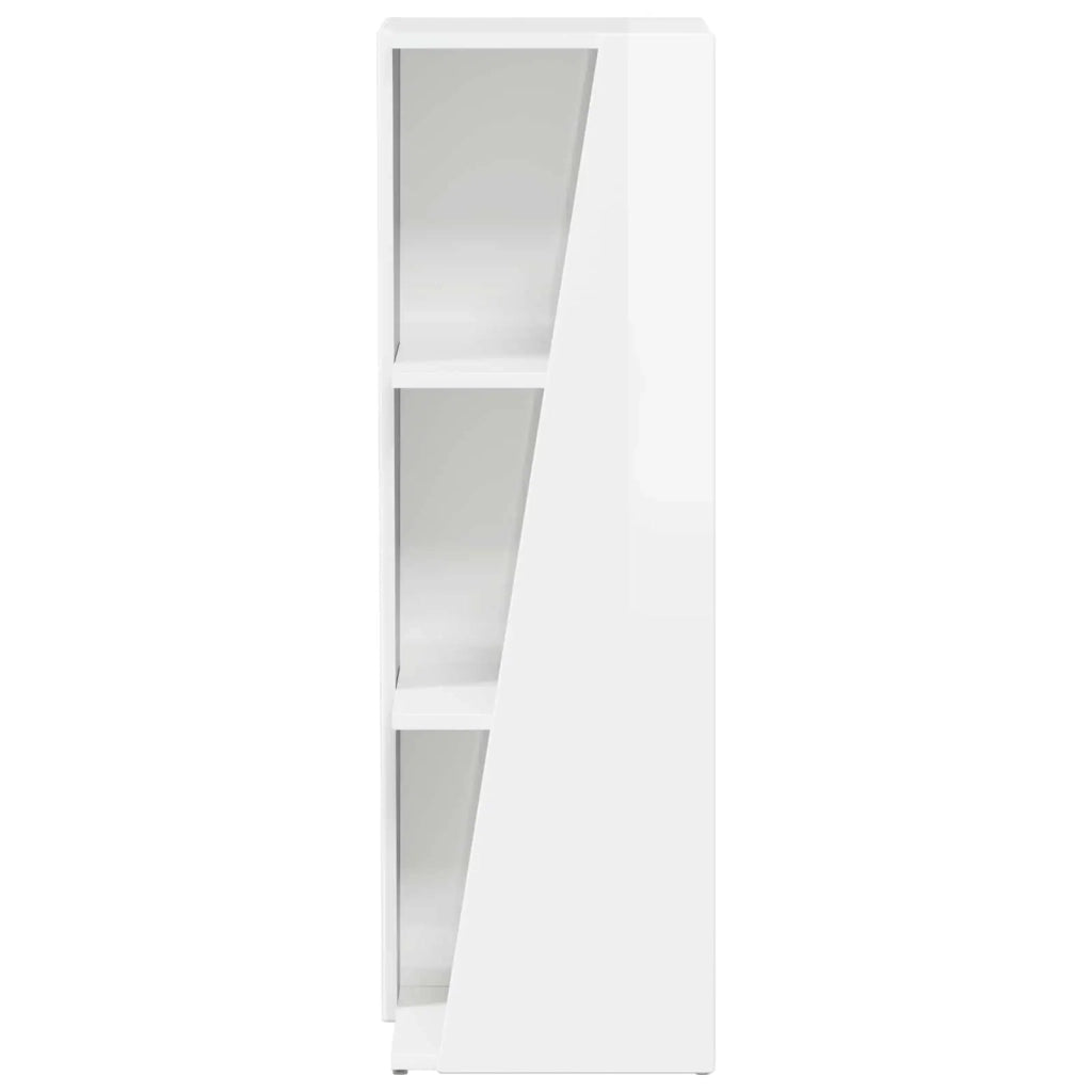 Mensola laterale Bianco Lucido 33 x 32 x 100,5 cm 892421