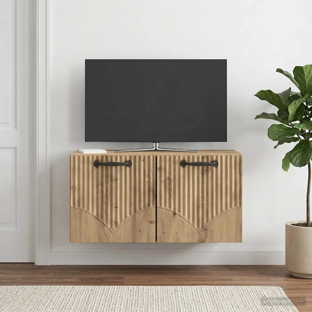 Mobile Porta TV da Muro 59,5 x 31 x 30 cm Rovere Artigianale 899054