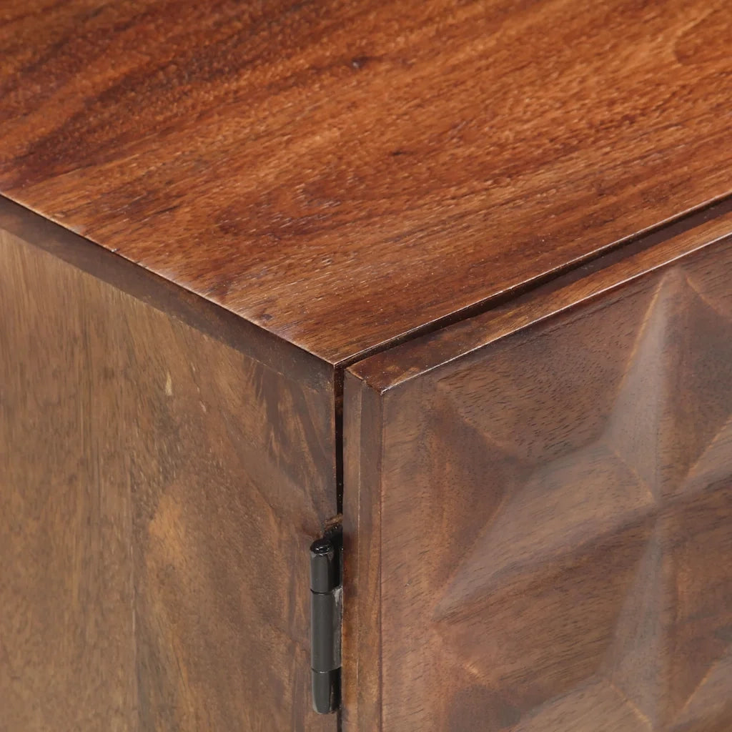 Mobile TV 124x29x45 cm in Legno Massello di Mango 323404