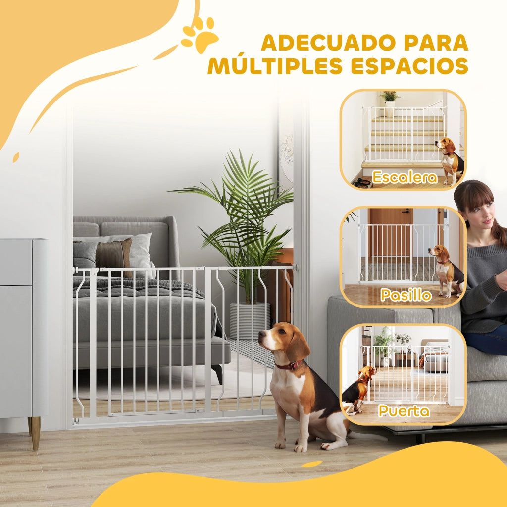 Cancelletto di Sicurezza per Cani ¨C Xylo ¨C Estensibile 75-115 cm Bianco