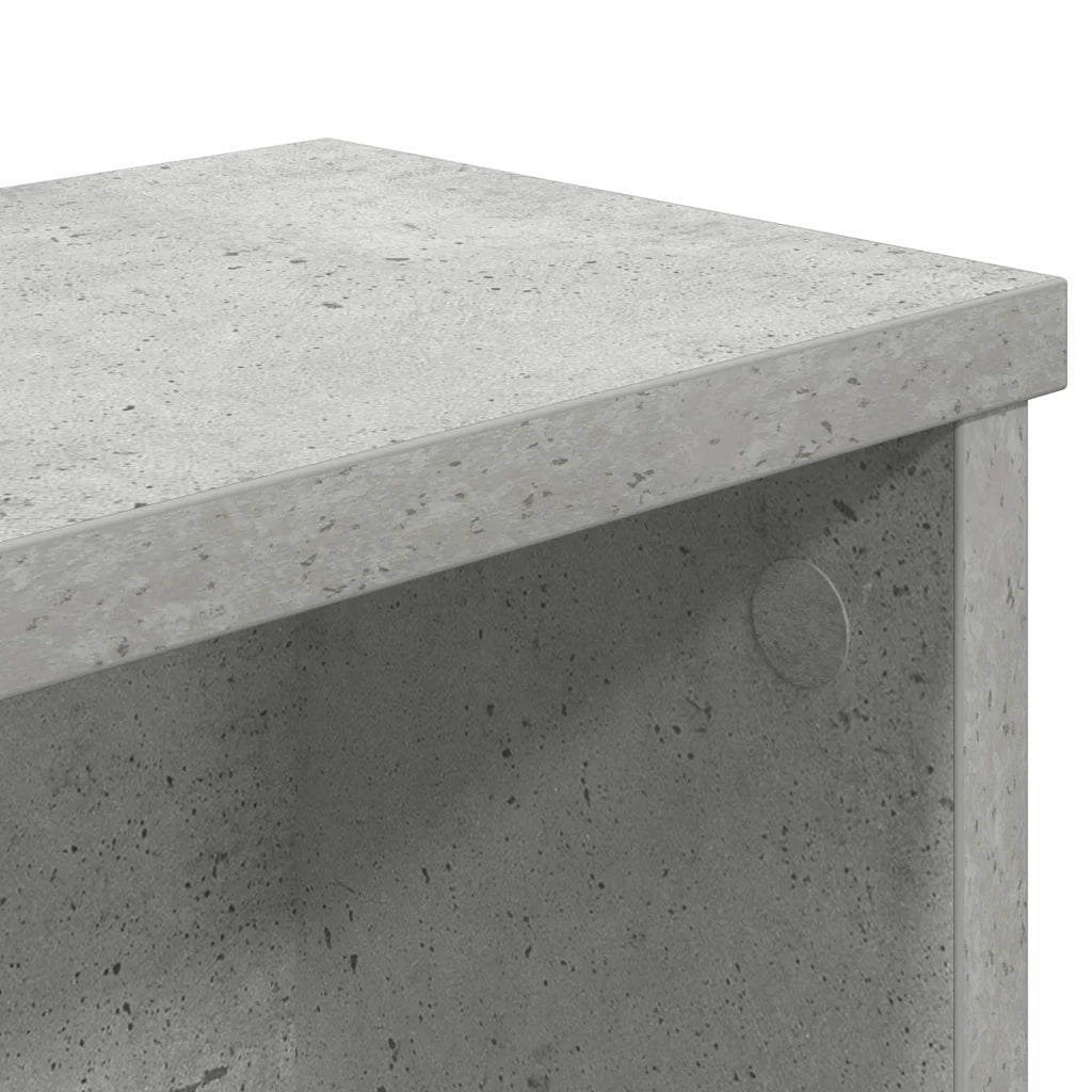 Mensola da cucina-Scaffali da Cucina Impilabili 2 pz Grigio Cemento 60x15x16 cm