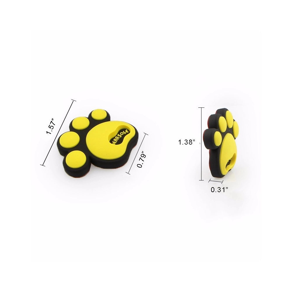 Trade Shop - Adesivo 3d Decorazione Decalcomanie Per Auto Sticker 4 Pz Zampe Cane Cucciolo -