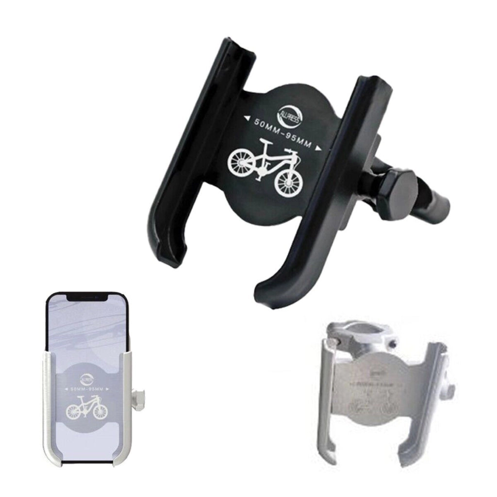 SUPPORTO TELEFONO SMARTPHONE BICI MOTO LEGA METALLO MORSETTO MANUBRIO AS-04530