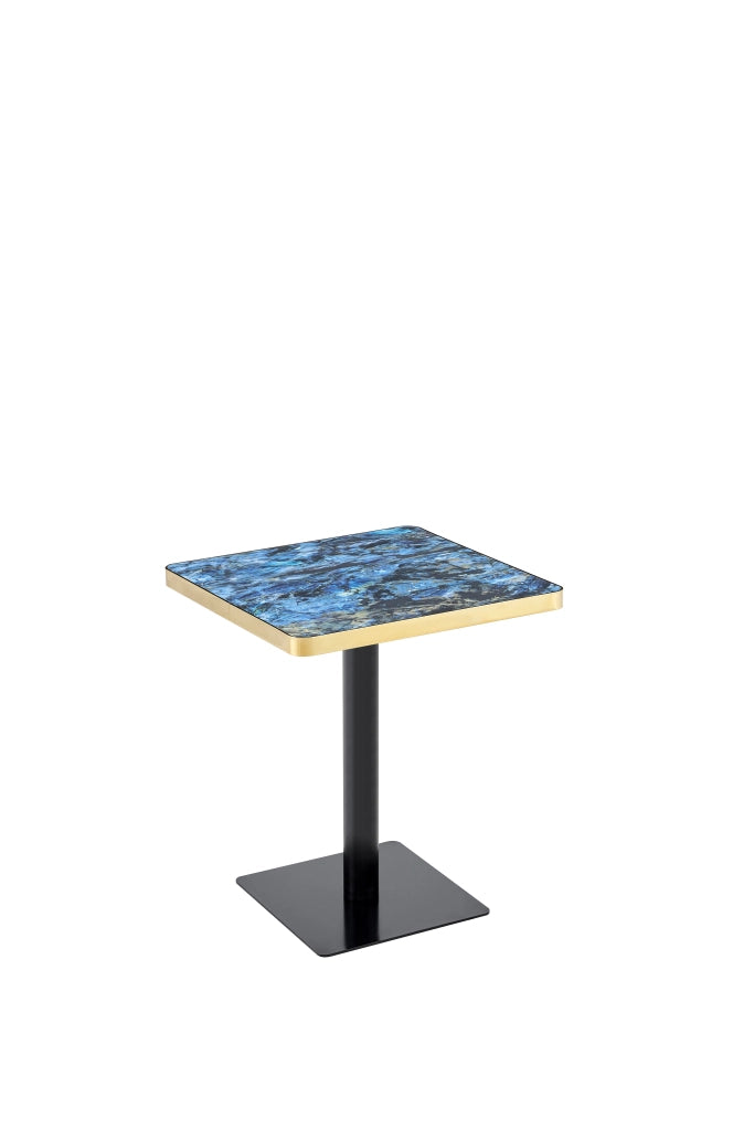 TAVOLO Quadrato 60x60 cm MDF Blu e Metallo