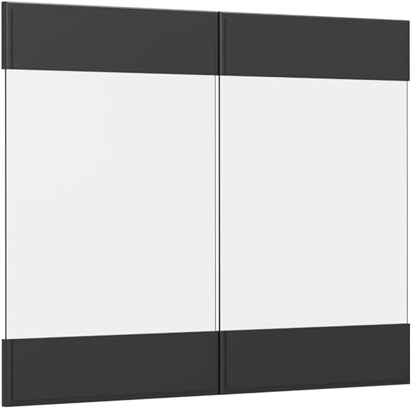 Frontale cucina R-Line, Antracite casa di campagna, 79.2 x 59 cm frontale del mobile per pensile con vetro