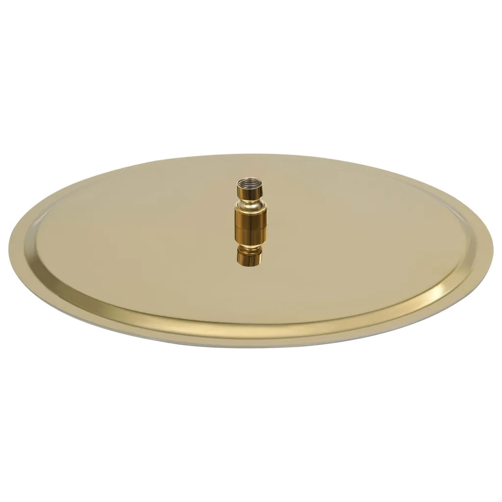 Testa Doccia a Pioggia in Acciaio Inox 40 cm Rotonda Oro