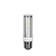 Lampada LED HQI Tubular Retrofit E27 10W 4000K, luce naturale 1030 lumen, fascio luminoso 360 gradi per illuminazione d'interni, finitura bianca