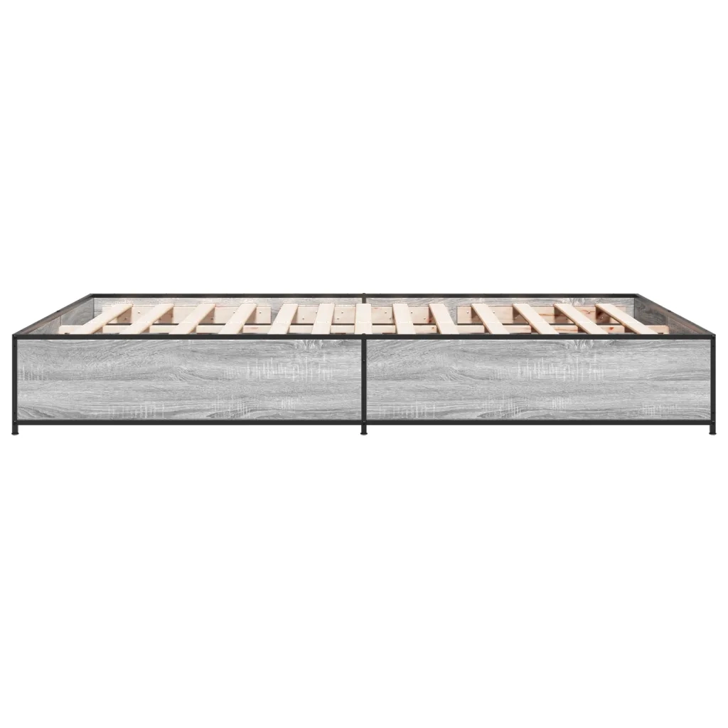 Giroletto Grigio Sonoma 140x200 cm in Legno Multistrato Metallo