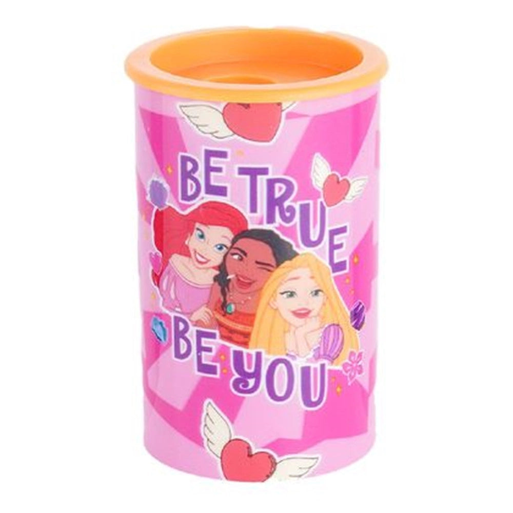 Trade Shop - Temperamatite Rotondo A 2 Fori Principesse Con Serbatoio Per Scuola Casa Bambine 961211 -