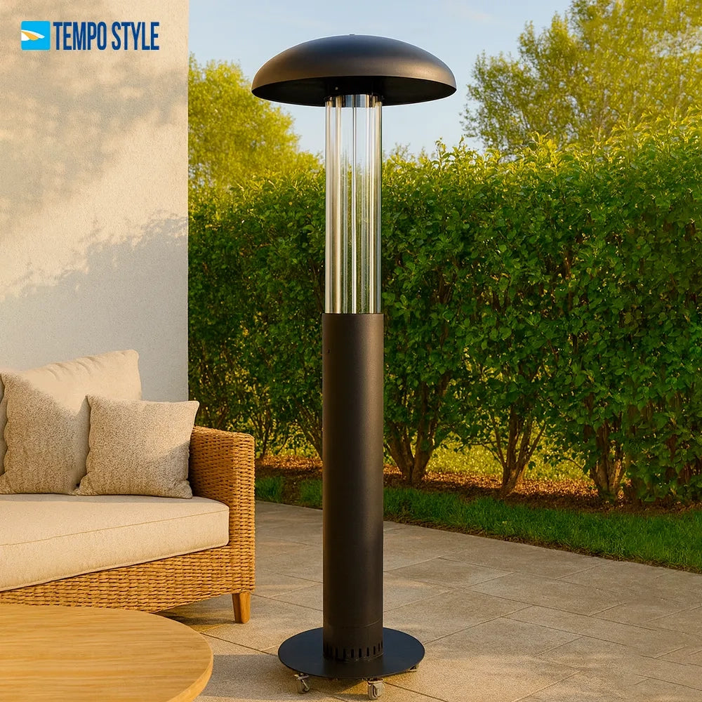 Tempo Style - Stufa a Pellet Lumea (4,6 a 7 kW)  Stufa da esterni color Nero