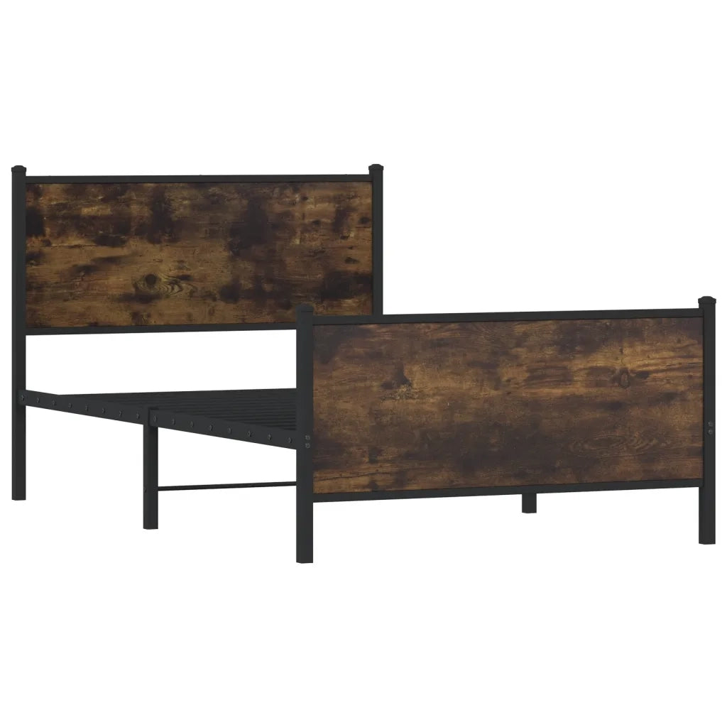 Giroletto senza Materaso in Metallo Rovere Fumo 100x200 cm 4007680