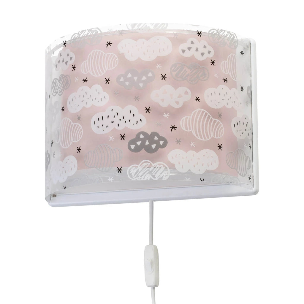 LÚZETE - LAMPADA DA PARETE NUVOLE ROSA