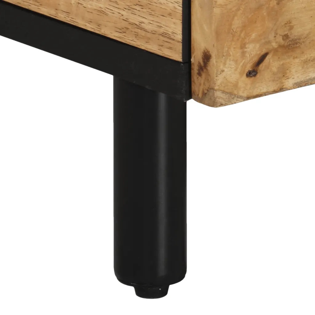 Tavolino da Salotto 80x54x40 cm in Legno Massello di Mango 356904