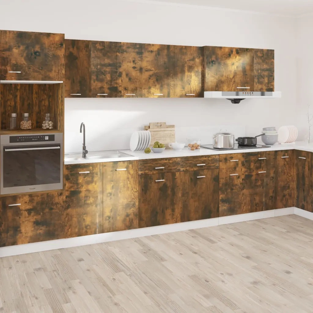 Pensile da cucina | Mobile con Cassetto ¡°Lyon¡± Rovere Fumo 50x46x81,5 cm
