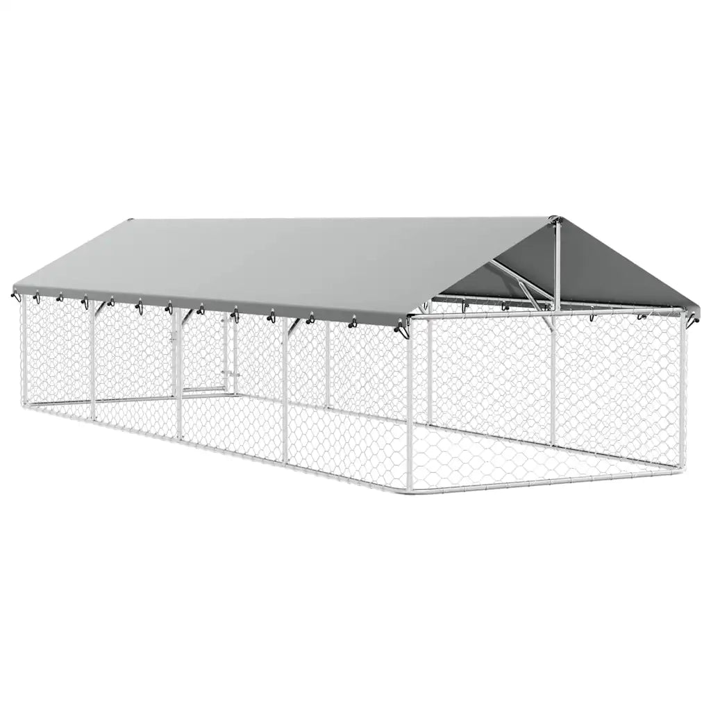 Gabbia per Cani da Esterno con Tetto 600x200x150 cm 171500