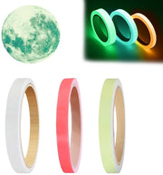 Nastro a luce fluorescente - 3 pezzi - Adesivo luminoso - Nastro decorativo - Nastro di allarme - Materiale PVC - 1cm x 500cm