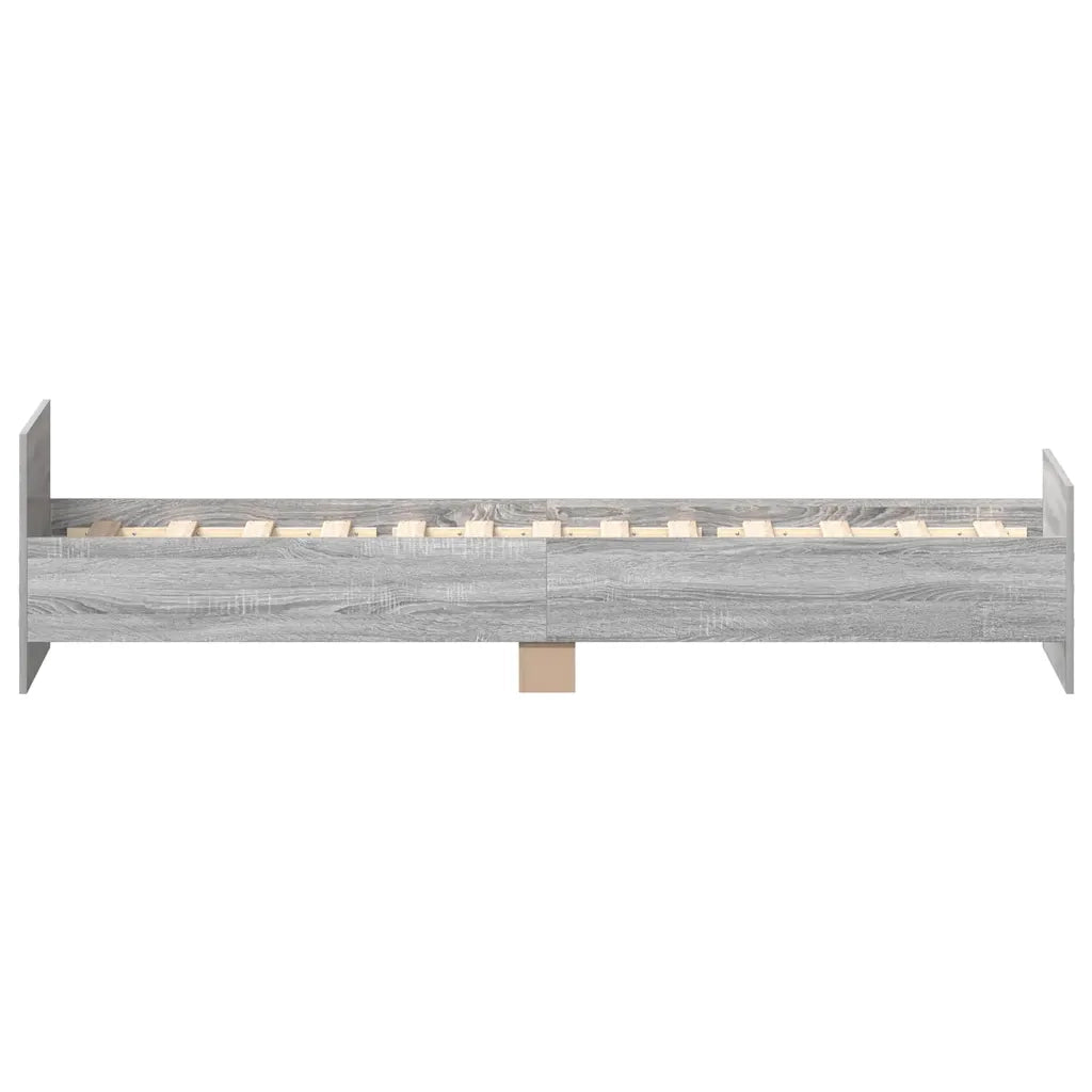 Giroletto-Struttura Letto Grigio Sonoma 75x190cm Small Single Legno Multistrato