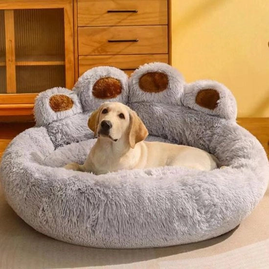 Cuscino da Giaciglio per Cani e Gatti - Calmante e Lavabile con Anti-Slittamento - Adatto per Cani di Piccola e Media Taglia - Cuscino da Letto Invernale