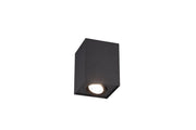 Plafoniera da Interno  GU10 in Metallo Nero Opaco