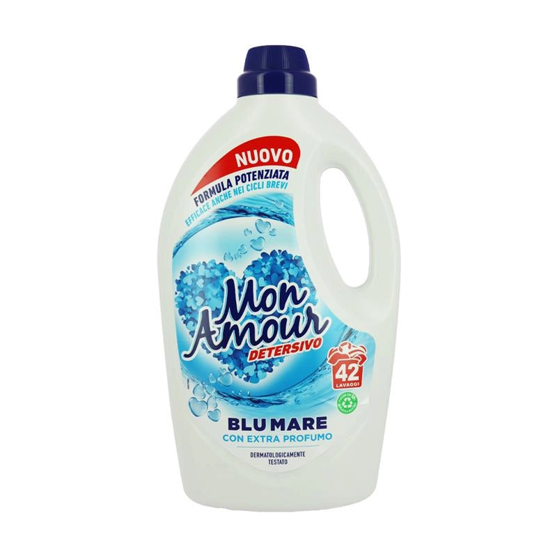 MON AMOUR DETERSIVO LIQUIDO 42 LAVAGGI FRAGRANZA BLU MARE 1,680L