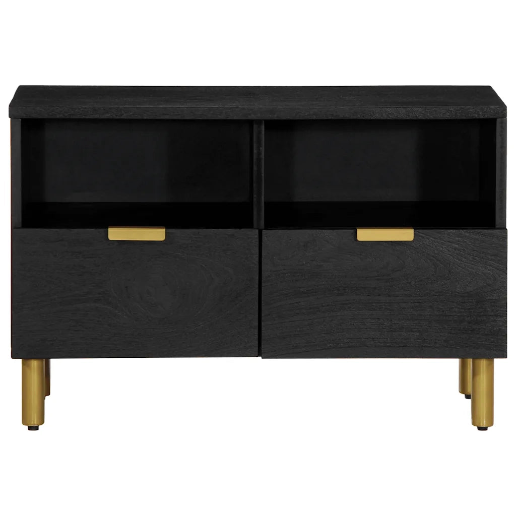 vidaXL Mobile Porta TV Nero 70x33x46 cm in Legno Multistrato