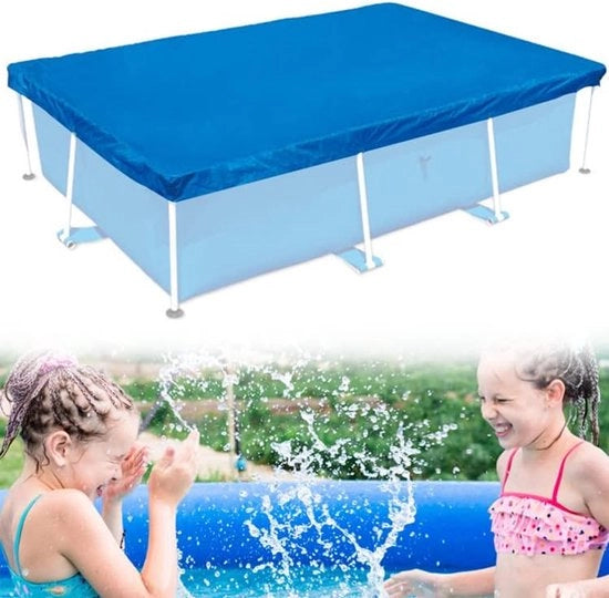 Cappa per Piscina Rettilinea Blu, Protezione da Pioggia, Polvere e Radiazioni UV