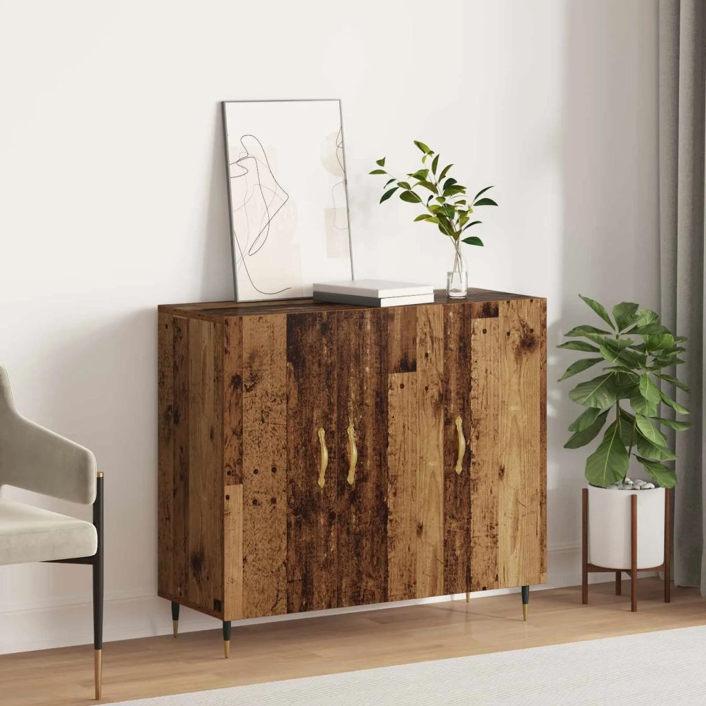 Credenza Legno vecchio 90 x 34 x 80 cm Legno multistrato