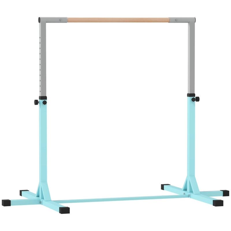 SBARRA Ginnastica regolabile 92-150 cm in acciaio e faggio color ciano