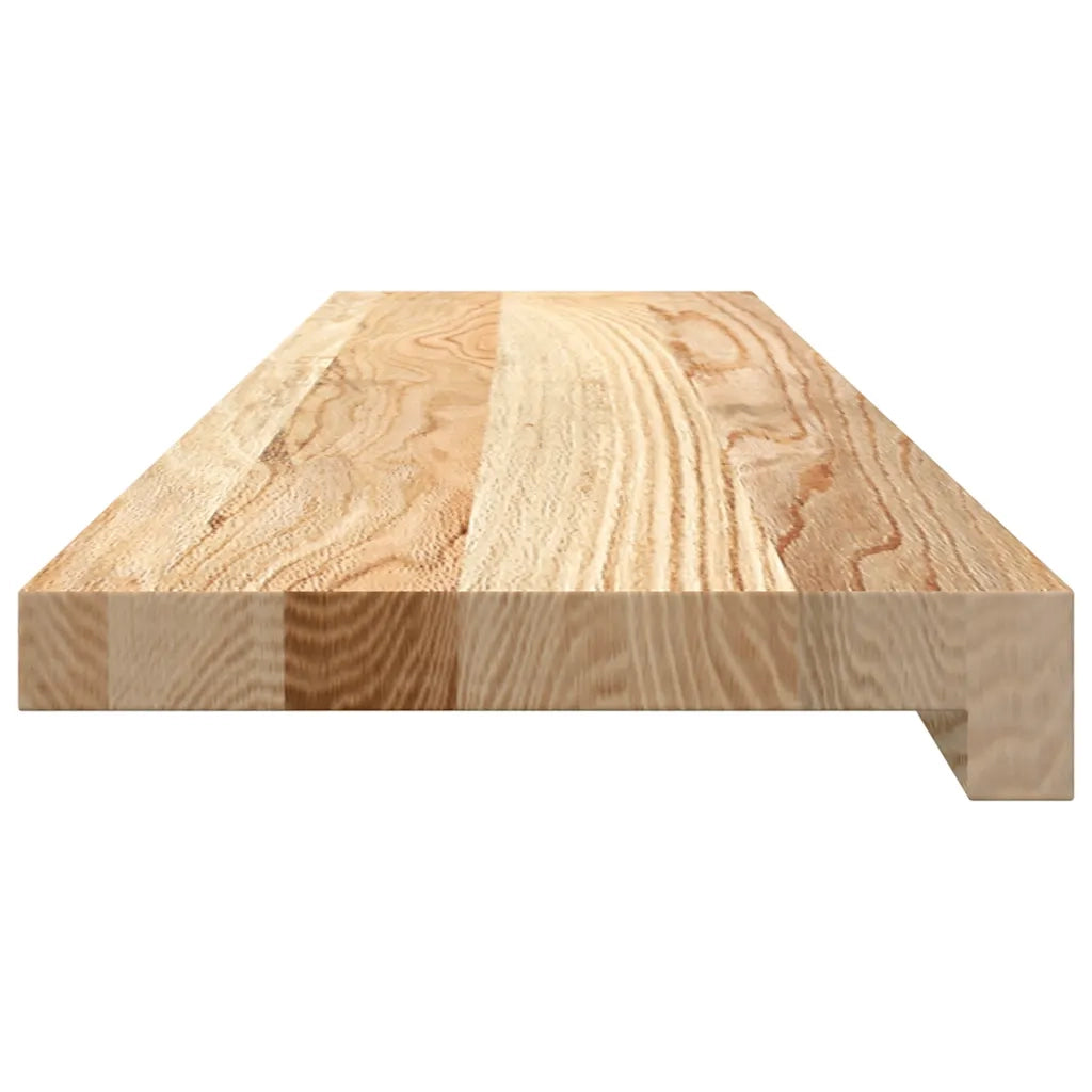 Davanzali 2 pz Non Trattati 90x20x2 cm Legno Massello di Rovere 4009095