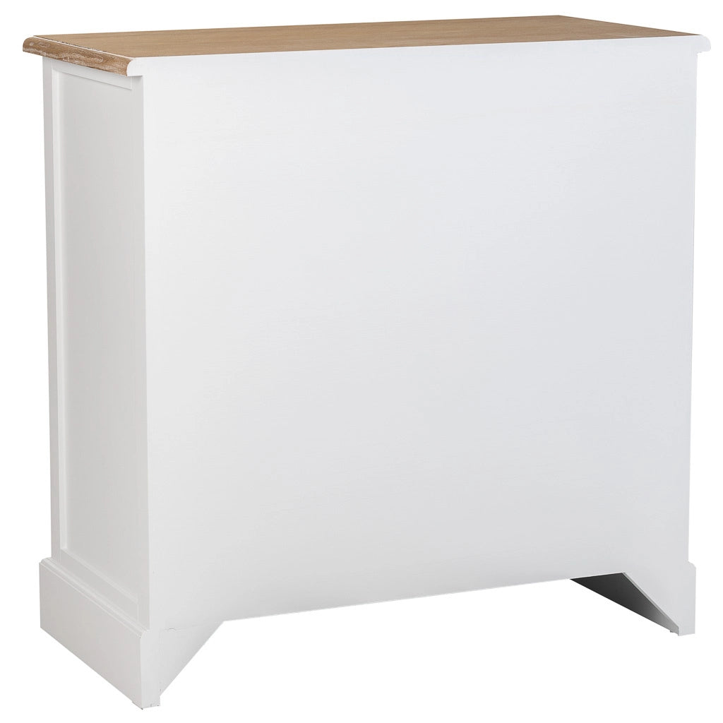 Cassettiera in legno bianco 80x40x80h