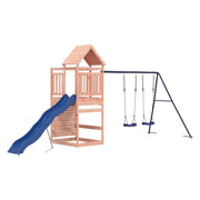 Area giochi all'aperto con altalene scivolo e robuste strutture per arrampicarsi  giochi da giardino 525 x 199 x 249 cm legno massello di abete Douglas 02_0004835